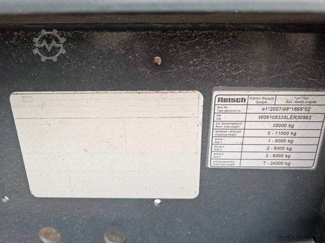 Kiperska poluprikolica REISCH 50 cbm Alumulde, Lift, Kornschieber