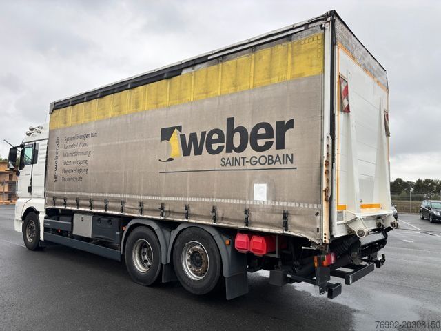 Tovorno vozilo s ravno platformo in ponjavo MAN TGX 26.480 mit Ladebordwand