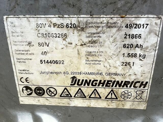 Električni viljuškar na 4 kotača Jungheinrich EFG425k