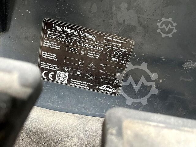  Linde H20T-01/600