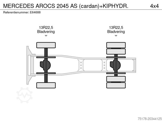 Standard-SZM Mercedes-Benz AROCS 2045 AS (cardan)+KIPHYDR.