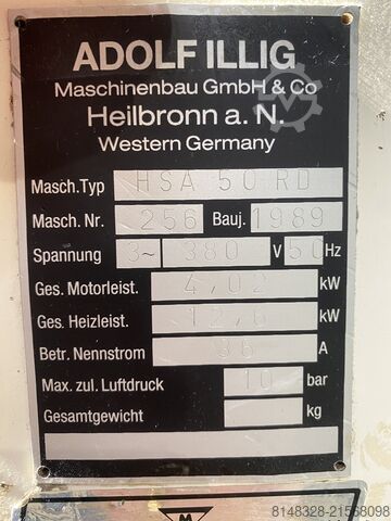 Blisterpakker ILLIG HSA 50RD