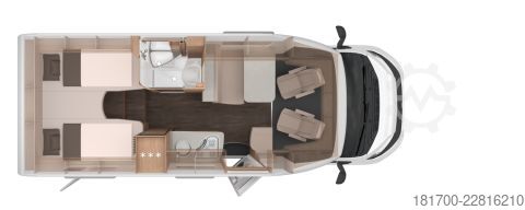 Daļēji integrēta kemperis Knaus L!VE TI 650 MEG Platinum Selection TraumMobil*160*Autom*L-Sitz