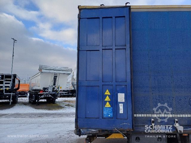 Auflieger mit Pritsche & Plane Krone Curtainsider Mega