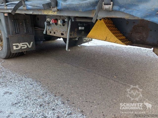 Auflieger mit Pritsche & Plane Krone Curtainsider Mega