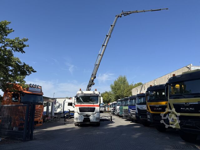 LKW mit Pritsche (offen) MAN TGX 26.480 6X2 Hiab 422 + Jib + Winde