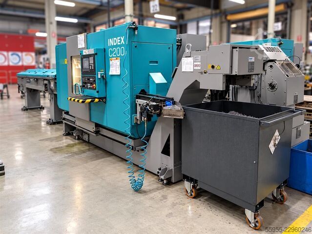 Pusat pembubutan dan milling CNC INDEX C200