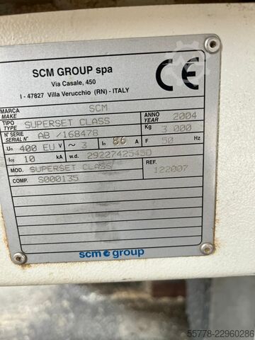ছাঁচকারী মেশিন SCM superset class 2004