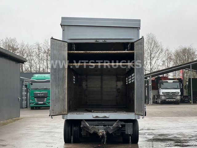 Prikolica za prevoz konj Finkl VA 24 3.Stock Vieh. Hubdach Rampe 3 Achsen