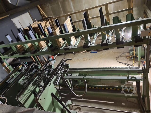 Píla s optimalizáciou a stohovačom Weinig WEINIG