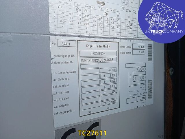 Sliding tarpaulins Kögel