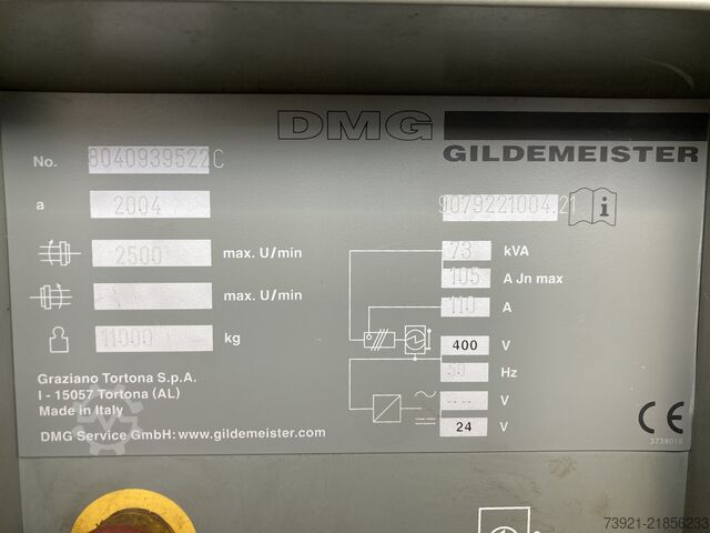 Torno CNC Gildemeister CTX 620 linear