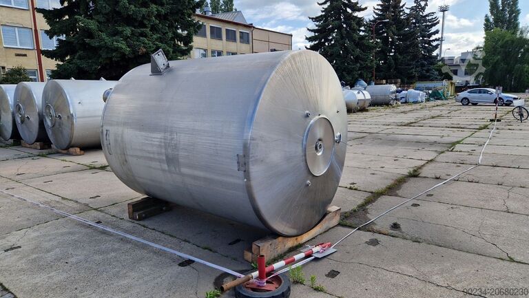 Serbatoio di miscelazione verticale FIB Apparatenbouw in acciaio inox (AISI 316) da 6.000 litri FIB APPARATENBOUW B.V. 6,000 Litre