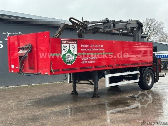 Open oplegger  1.Achs Baustoff-Pritsche / TEREX 125.2 LK & ZWL