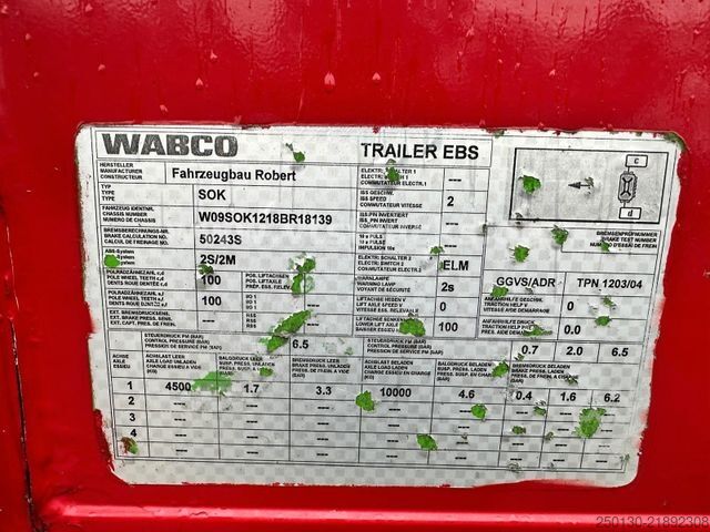 Open oplegger  1.Achs Baustoff-Pritsche / TEREX 125.2 LK & ZWL