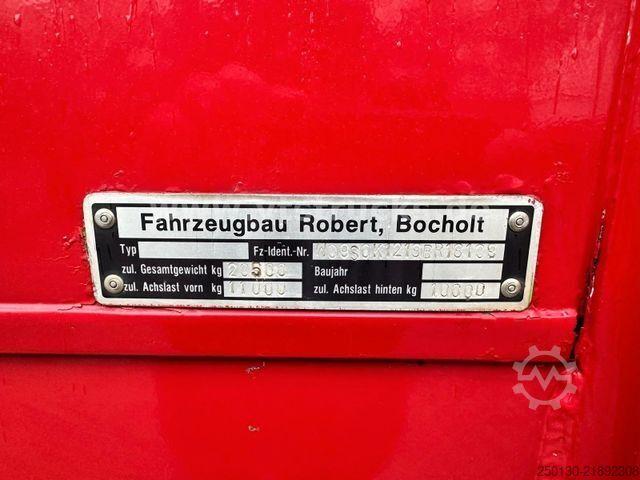 Open oplegger  1.Achs Baustoff-Pritsche / TEREX 125.2 LK & ZWL