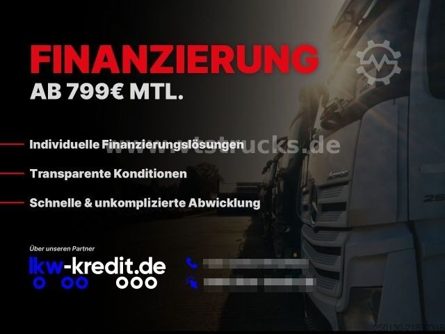 Vrachtwagenchassis DAF XF105 6x2 LL 3.Stock Menke Hubdach/Rampe/Tränke