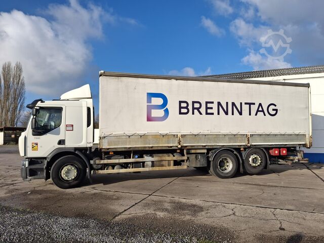 Tentinė bortinė sunkvežimis RENAULT D26 WIDE 380 - 6X2 - E6 - RETARDER