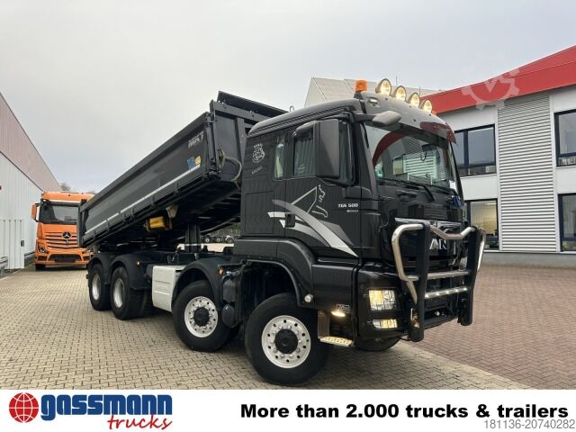 Tipper truck MAN TGS 35.500 8x8 BB, Meiller Bordmatik