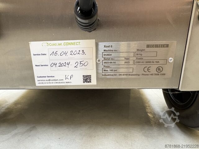 Trockeneisstrahlgerät Cold Jet Xcel 6