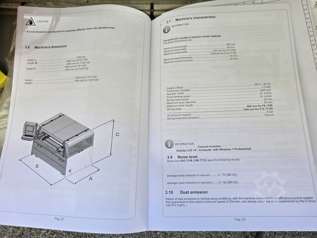 CNC dobbeltborremaskin med freseenhet Maggi Engineering F12 Unica