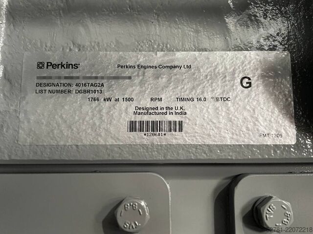 Agregat Perkins 4016-TAG2A - 2.200 kVA Generator - DPX-19826