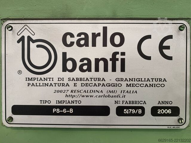 Unidad de chorro de arena Carlo Banfi PS-6-B