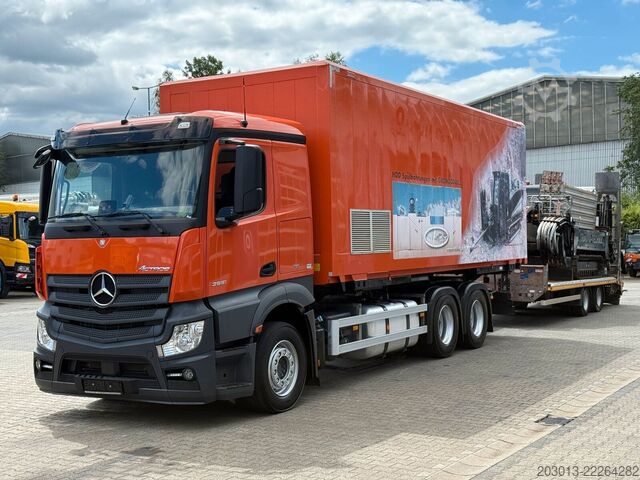 Skåpbil MERCEDES-BENZ Actros 2651 6x4 Koffer mit Bohranalge Zubehör