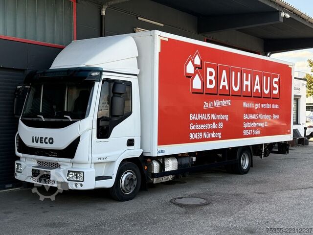 Box van IVECO EuroCargo ML75E21 Motorbremse Tempomat 7,25m+LBW