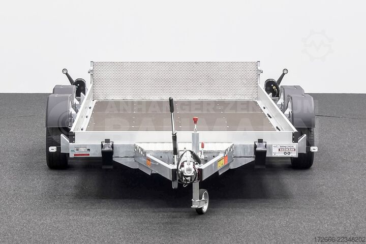 Süllyesztett pótkocsi Vezeko HUSKY CAR FB 35.39 | E-PUMPE | RAMPE 394X187X10CM 3500KG ABSENKER