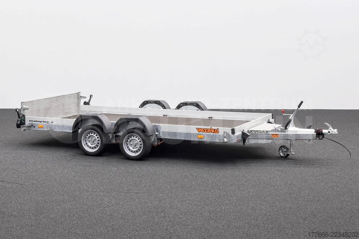 Süllyesztett pótkocsi Vezeko HUSKY CAR FB 35.39 | E-PUMPE | RAMPE 394X187X10CM 3500KG ABSENKER