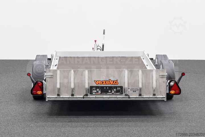 Süllyesztett pótkocsi Vezeko HUSKY CAR FB 35.39 | E-PUMPE | RAMPE 394X187X10CM 3500KG ABSENKER