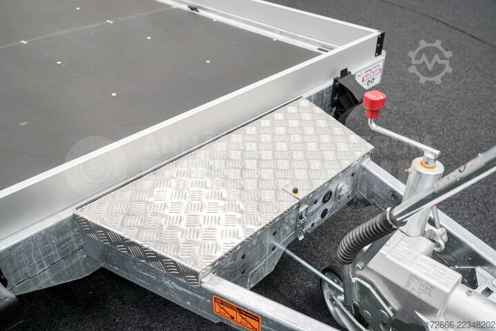 נגרר רצפה מונמכת Vezeko HUSKY CAR FB 35.39 | E-PUMPE | RAMPE 394X187X10CM 3500KG ABSENKER