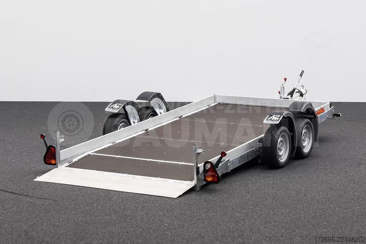 Süllyesztett pótkocsi Vezeko HUSKY CAR FB 35.39 | E-PUMPE | RAMPE 394X187X10CM 3500KG ABSENKER