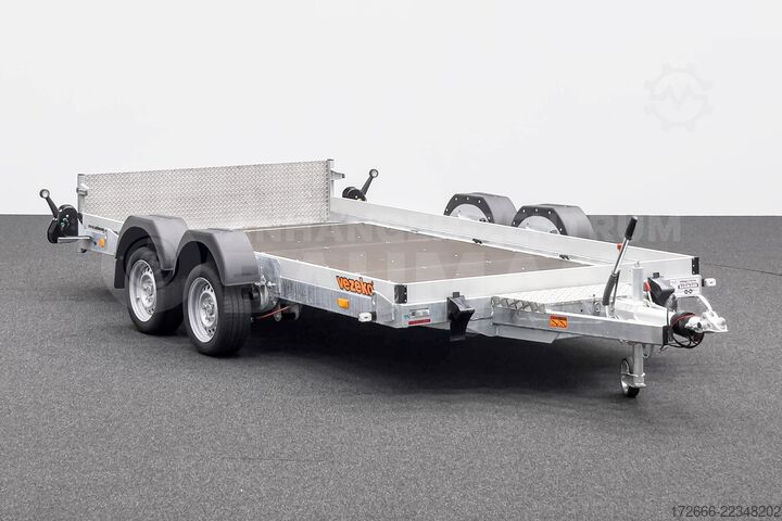Süllyesztett pótkocsi Vezeko HUSKY CAR FB 35.39 | E-PUMPE | RAMPE 394X187X10CM 3500KG ABSENKER