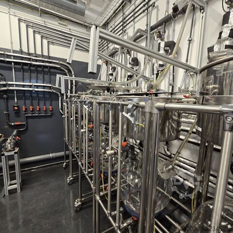 Vakum filtrasyon tesisi Paslanmaz çelik/cam – 5 Buchner-Nutsche, 1,65 m² Sonstige Vakuumfiltrationsanlage 5x Buchner-Nutsche