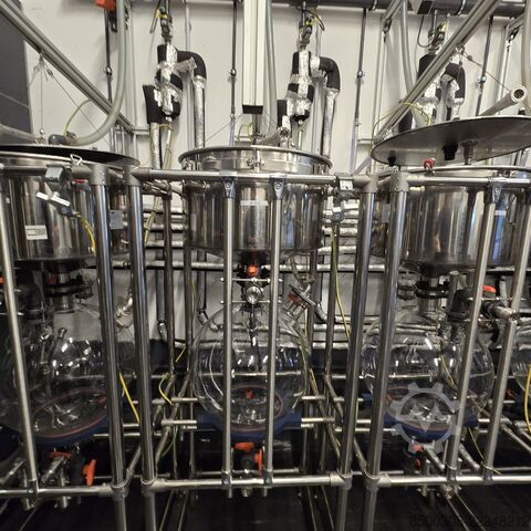 Vakum filtrasyon tesisi Paslanmaz çelik/cam – 5 Buchner-Nutsche, 1,65 m² Sonstige Vakuumfiltrationsanlage 5x Buchner-Nutsche