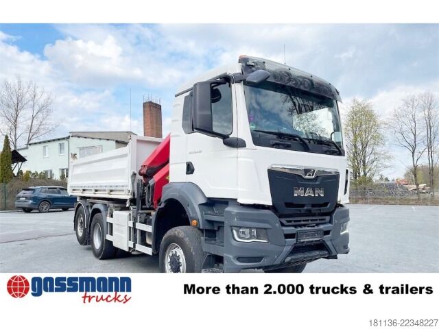 Kiepwagen MAN TGS 28.430 6x4-4 BL, Lenk-/Lift, Bordmatik, Kran