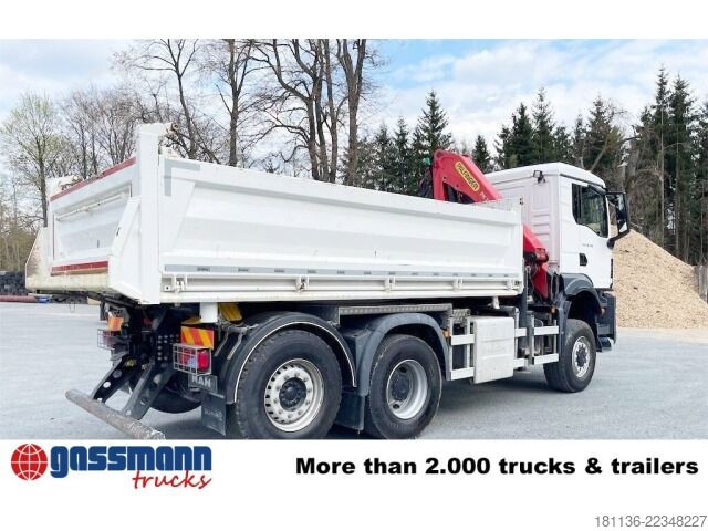 Kiepwagen MAN TGS 28.430 6x4-4 BL, Lenk-/Lift, Bordmatik, Kran