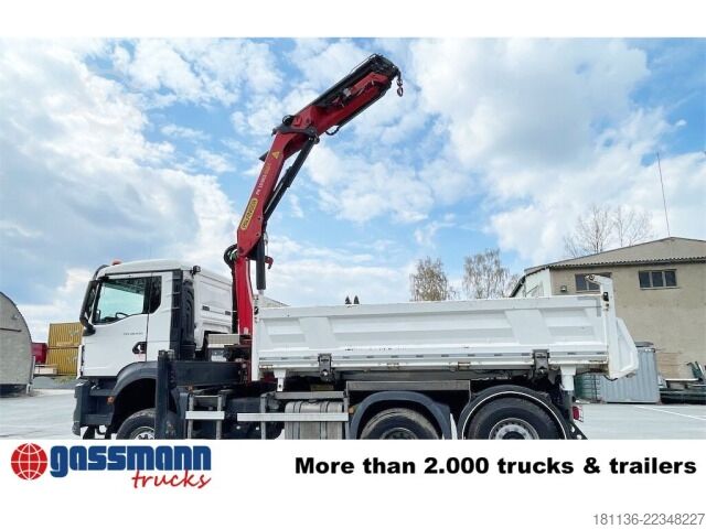 Kiepwagen MAN TGS 28.430 6x4-4 BL, Lenk-/Lift, Bordmatik, Kran