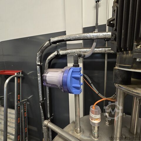 Stainless steel dissolver tank 250 L – heating/cooling jacket, 4 kW dissolver, weighing technology,  INOX CILC250TP