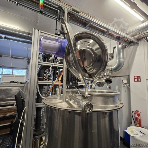 150 L nerūsējošā tērauda tvertne higiēniskajā izpildījumā ar propellera tipa maisītāju INOX Hygienetank 150 L
