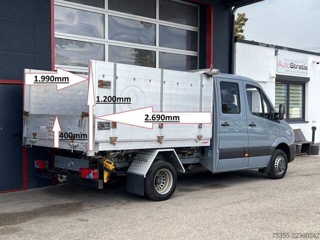 Tipper van MERCEDES-BENZ Sprinter 516 CDI Doka 3-Sitzer Klima AHK 3,5t
