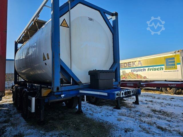 Tanker yarı römork SCHMITZ CARGOBULL Tankcontainer Chassis+Tankcontainer  Schwallwand