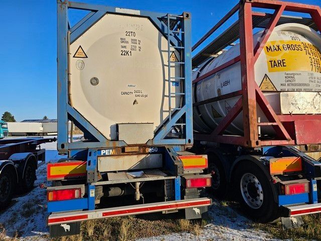 Tanker yarı römork SCHMITZ CARGOBULL Tankcontainer Chassis+Tankcontainer  Schwallwand