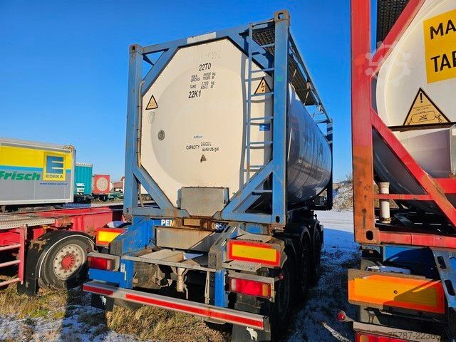Tanker yarı römork SCHMITZ CARGOBULL Tankcontainer Chassis+Tankcontainer  Schwallwand