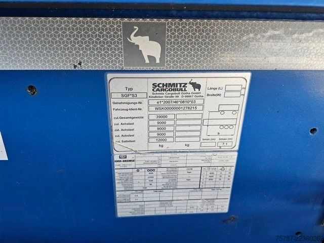 Tanker yarı römork SCHMITZ CARGOBULL Tankcontainer Chassis+Tankcontainer  Schwallwand