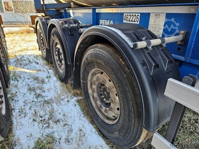 Tanker yarı römork SCHMITZ CARGOBULL Tankcontainer Chassis+Tankcontainer  Schwallwand