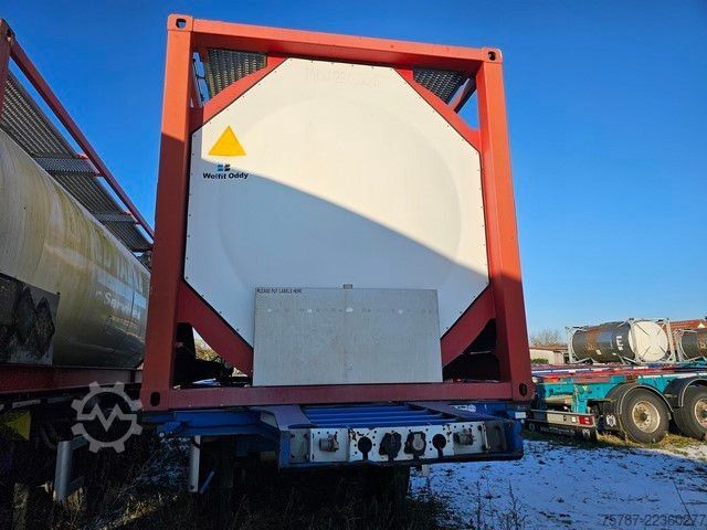 Değişebilir kasalı yarı römork SCHMITZ CARGOBULL 20" Tankconatinerchassis + Tankcontainer