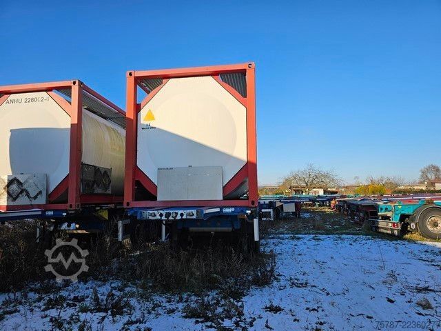 Değişebilir kasalı yarı römork SCHMITZ CARGOBULL 20" Tankconatinerchassis + Tankcontainer